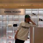 Introduction To Amina Muaddi's Paris Celebration At Le Bon Marche